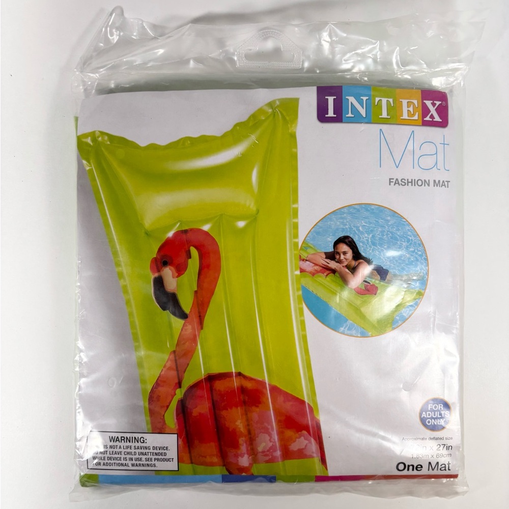 intex 2019‎ Fashion pool mat Lime Green Pink Flamingo  ￼